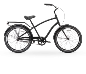 sixthreezero EVRYjourney Men's 26" Single Speed Touring Hybrid Bike, Matte Black