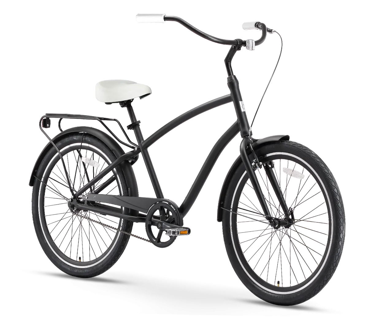 sixthreezero EVRYjourney Men's 26" Single Speed Touring Hybrid Bike, Matte Black