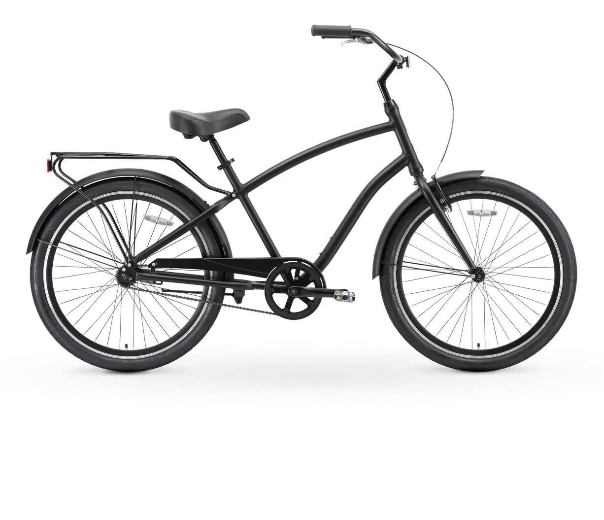 sixthreezero EVRYjourney Men's 26" Single Speed Touring Hybrid Bike, Matte Black