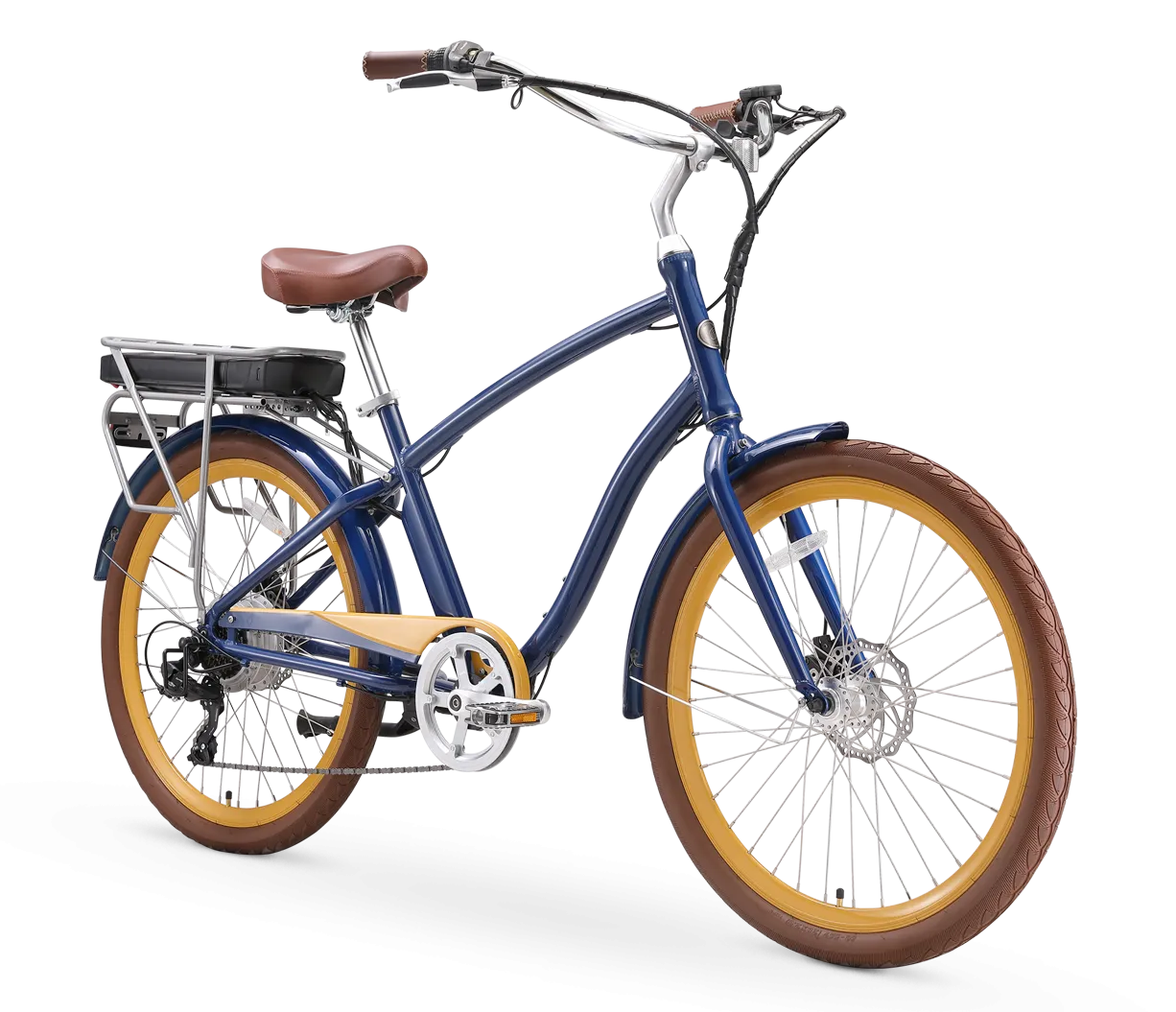 sixthreezero EVRYjourney Men's NEW 26" 500W 7-Speed Sport Hybrid Cruiser Bicycle