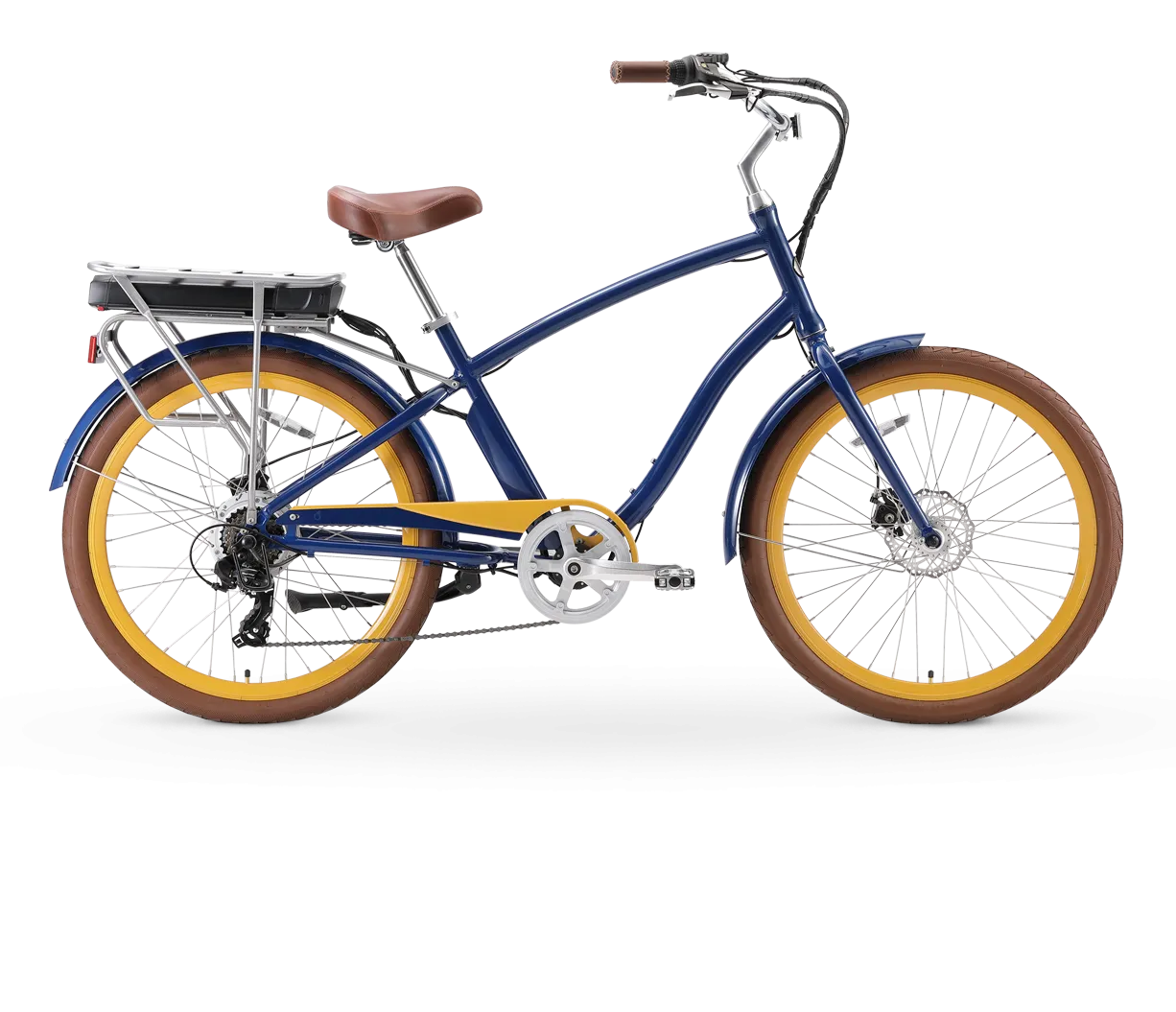 sixthreezero EVRYjourney Men's NEW 26" 500W 7-Speed Sport Hybrid Cruiser Bicycle