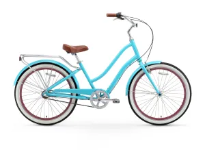 sixthreezero EVRYjourney Women's 24" 3 Speed Step-Through Touring Hybrid Bicycle