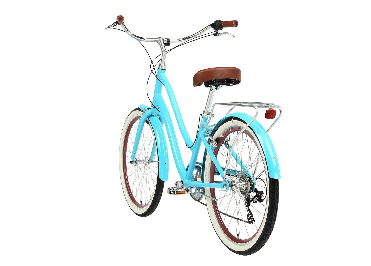 sixthreezero EVRYjourney Women's 24" 7 Speed Step-Through Touring Hybrid Bicycle