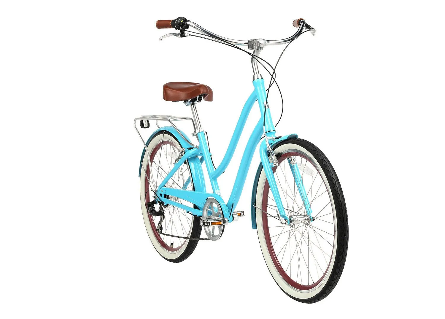 sixthreezero EVRYjourney Women's 24" 7 Speed Step-Through Touring Hybrid Bicycle