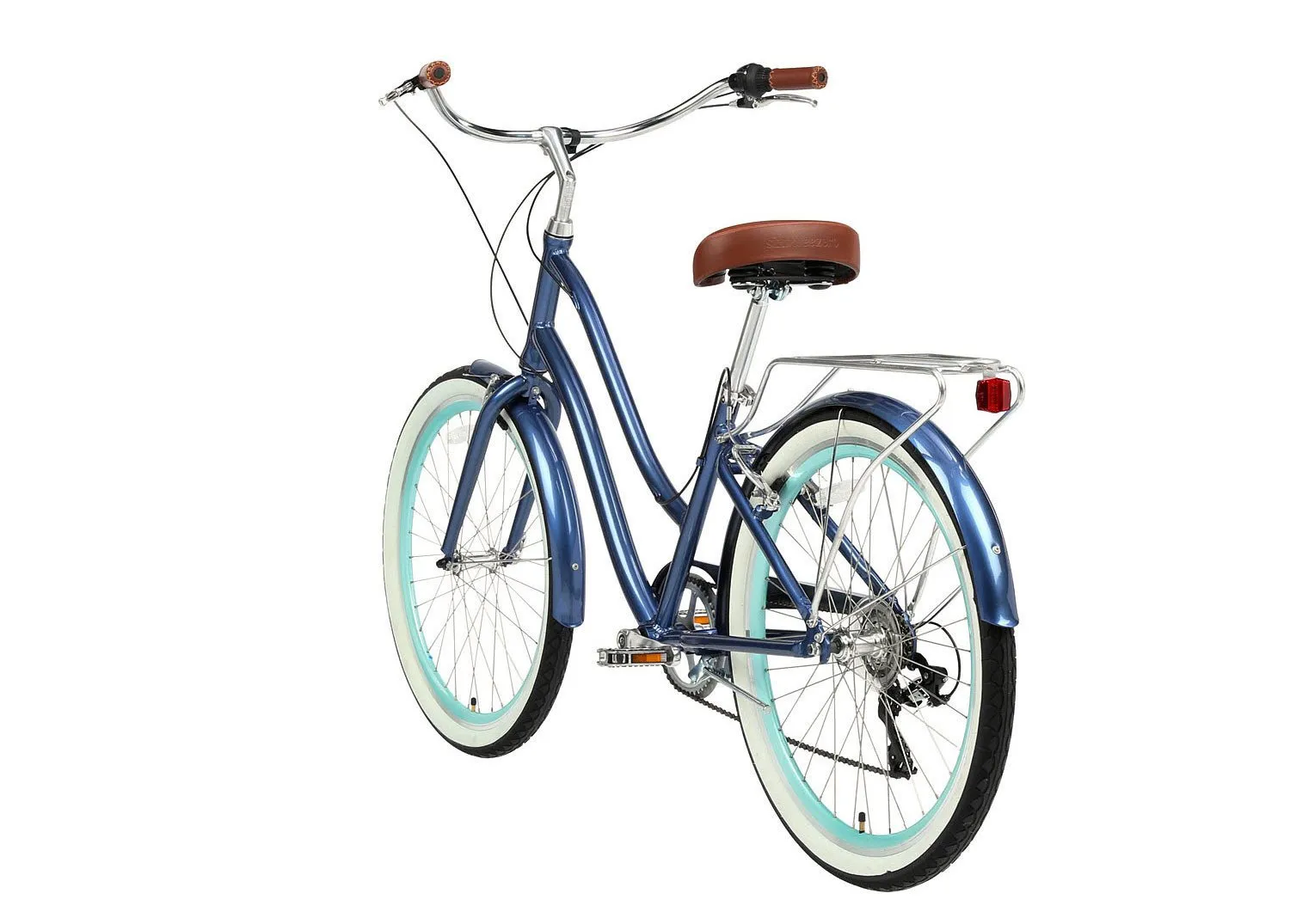 sixthreezero EVRYjourney Women's 24" 7 Speed Step-Through Touring Hybrid Bicycle