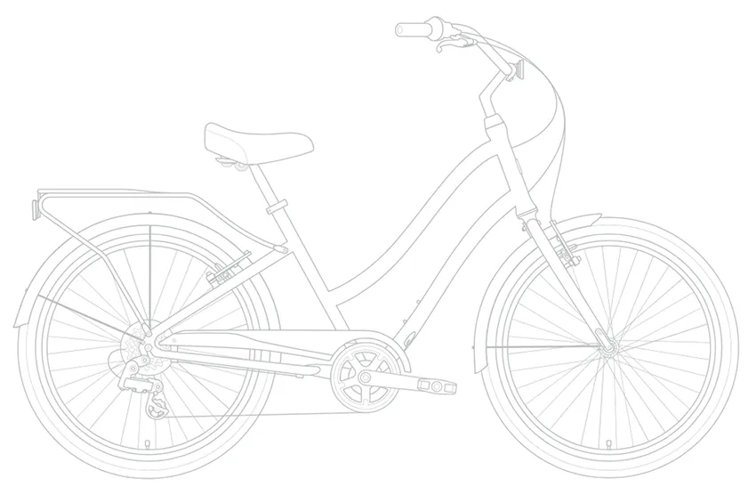 sixthreezero EVRYjourney Women's 24" 7 Speed Step-Through Touring Hybrid Bicycle