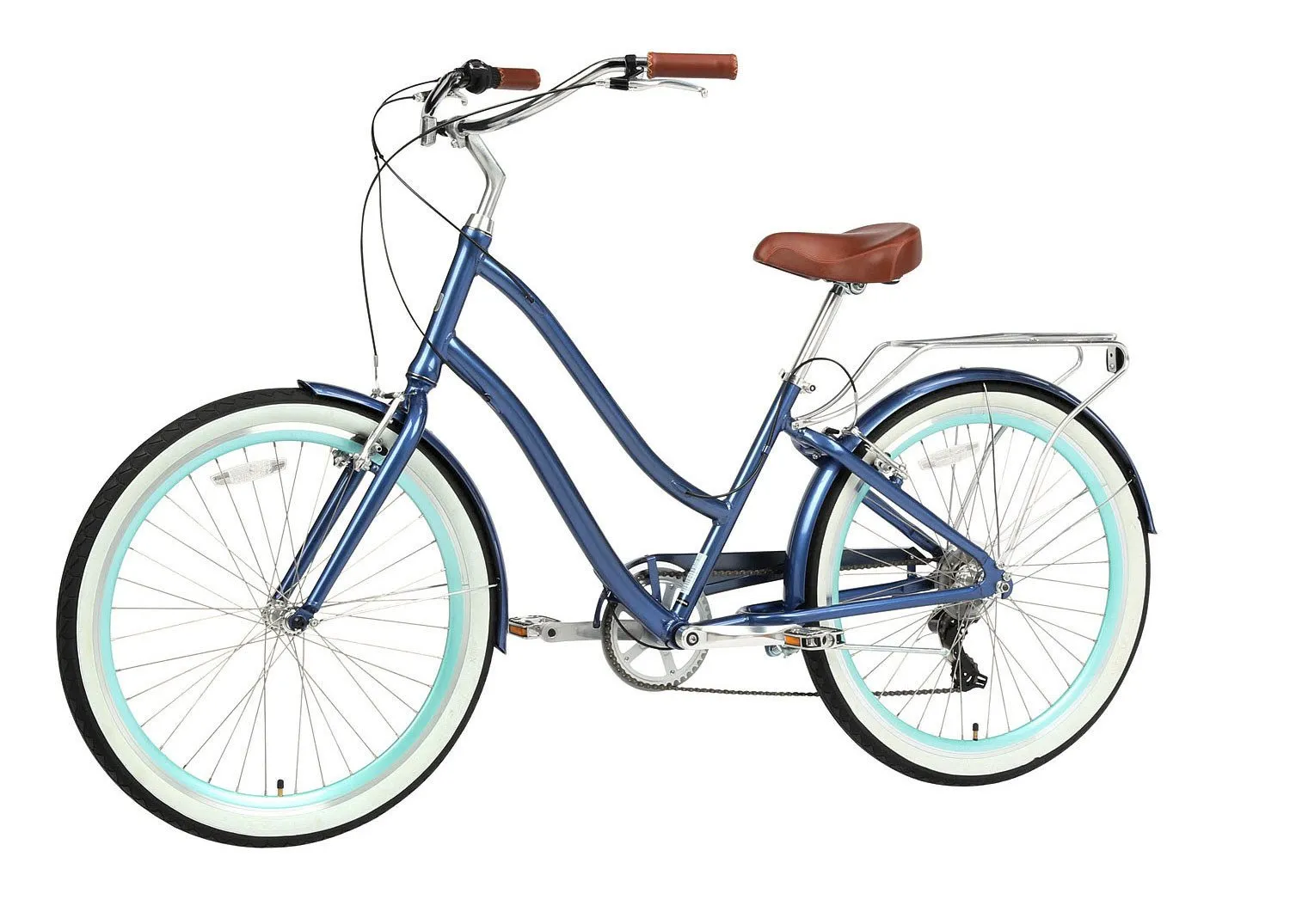 sixthreezero EVRYjourney Women's 24" 7 Speed Step-Through Touring Hybrid Bicycle
