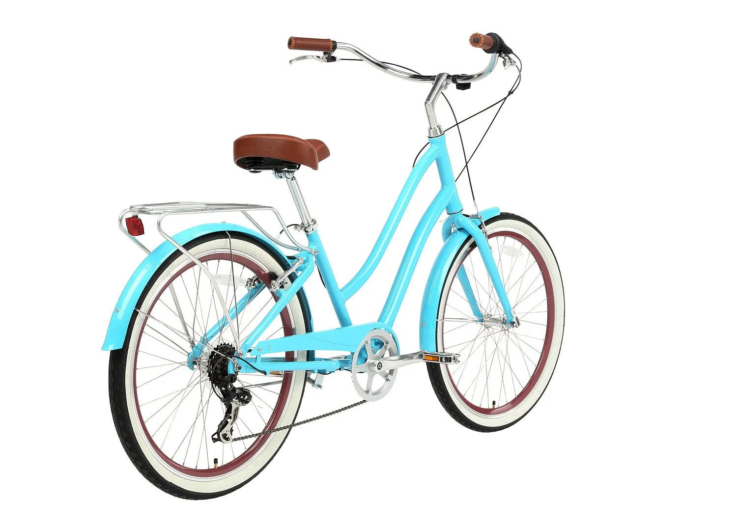 sixthreezero EVRYjourney Women's 24" 7 Speed Step-Through Touring Hybrid Bicycle