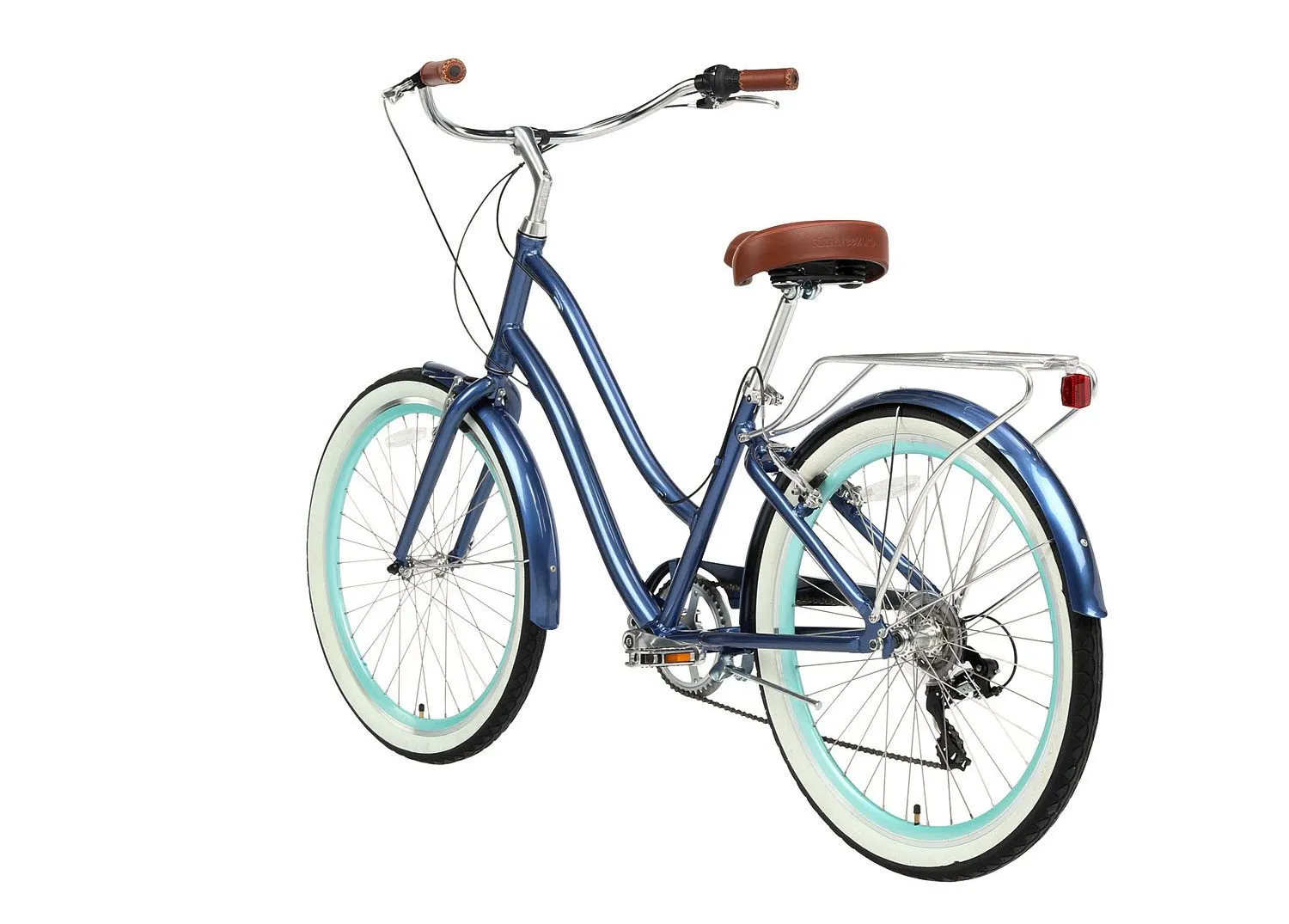 sixthreezero EVRYjourney Women's 24" 7 Speed Step-Through Touring Hybrid Bicycle