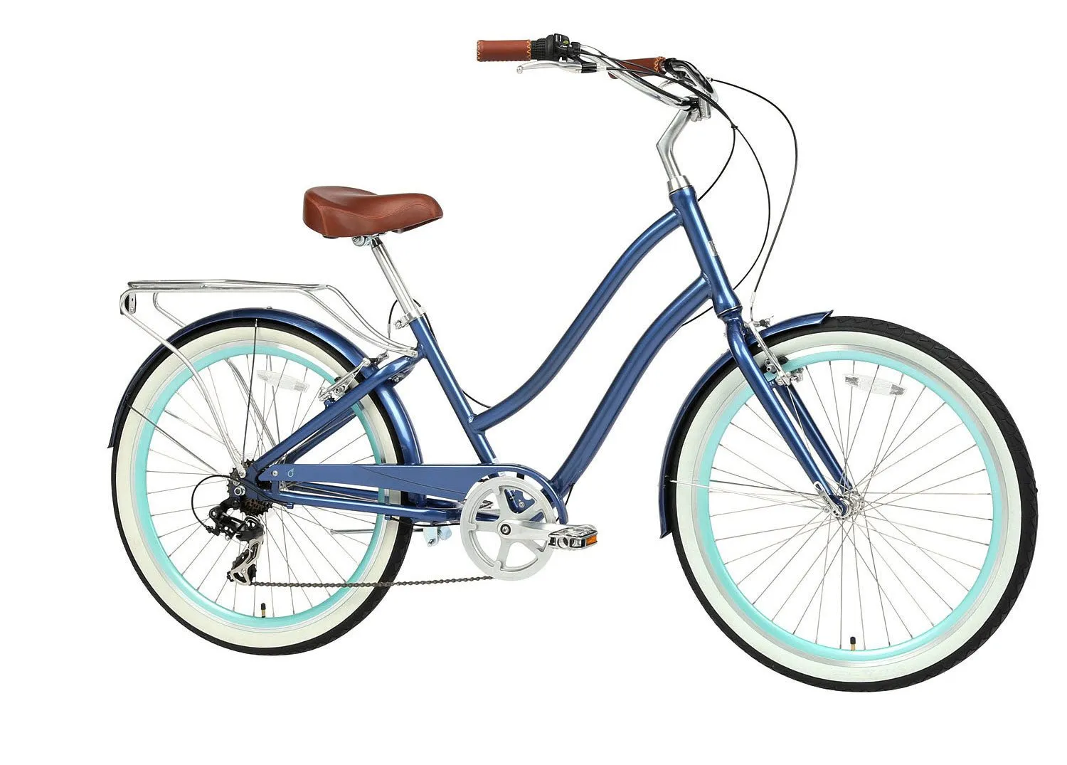 sixthreezero EVRYjourney Women's 24" 7 Speed Step-Through Touring Hybrid Bicycle