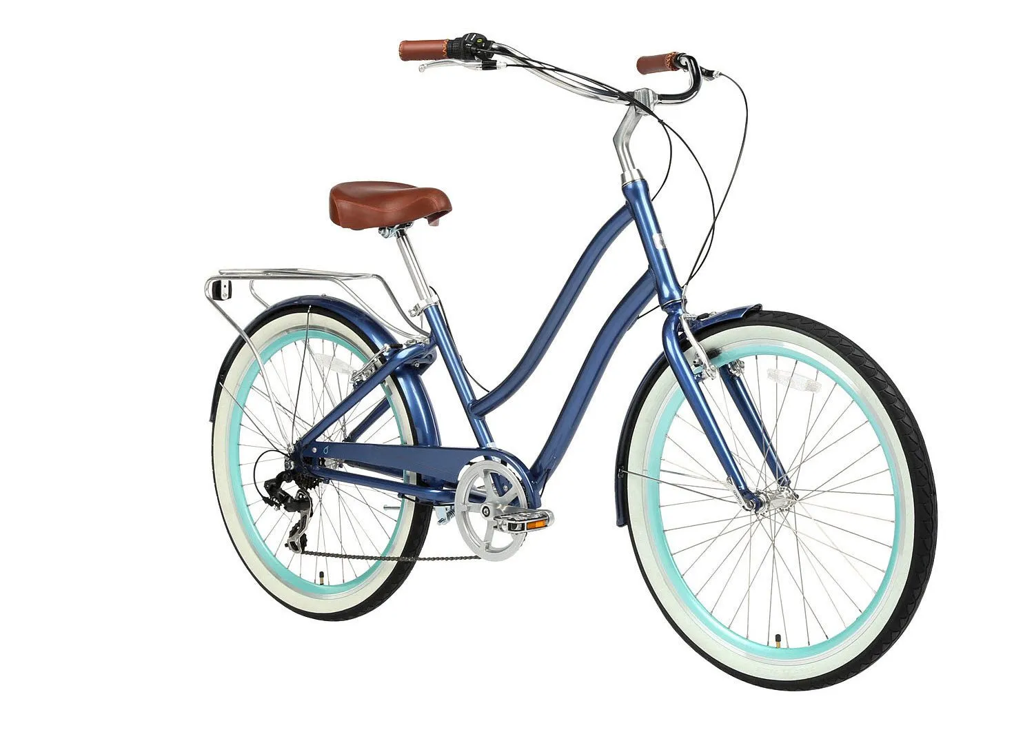 sixthreezero EVRYjourney Women's 24" 7 Speed Step-Through Touring Hybrid Bicycle