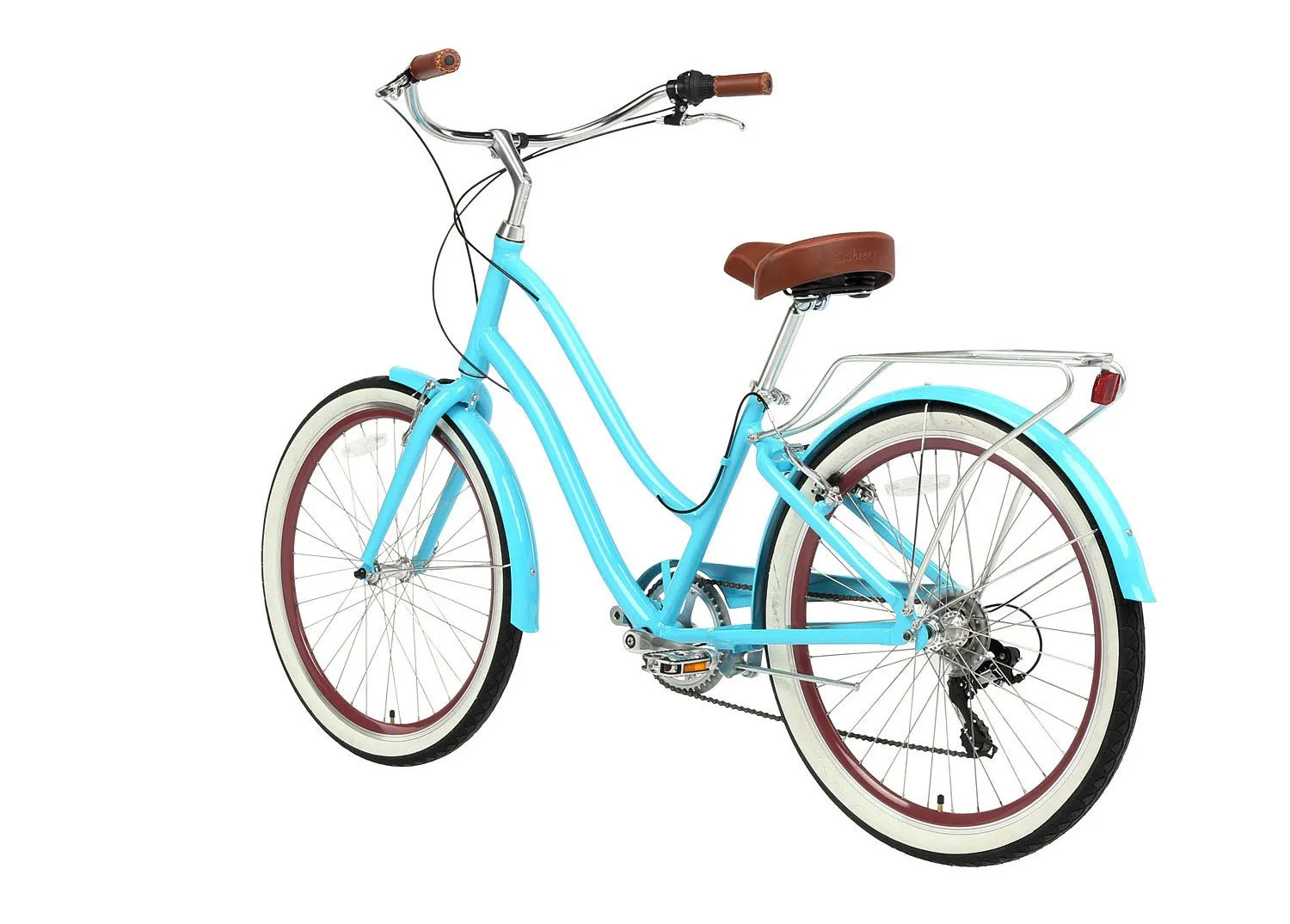sixthreezero EVRYjourney Women's 24" 7 Speed Step-Through Touring Hybrid Bicycle