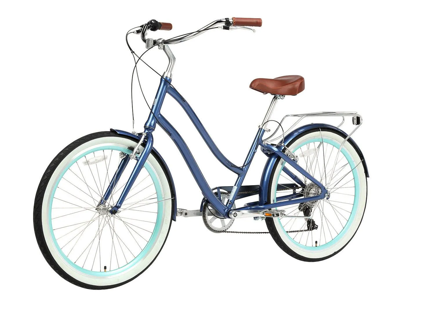 sixthreezero EVRYjourney Women's 24" 7 Speed Step-Through Touring Hybrid Bicycle
