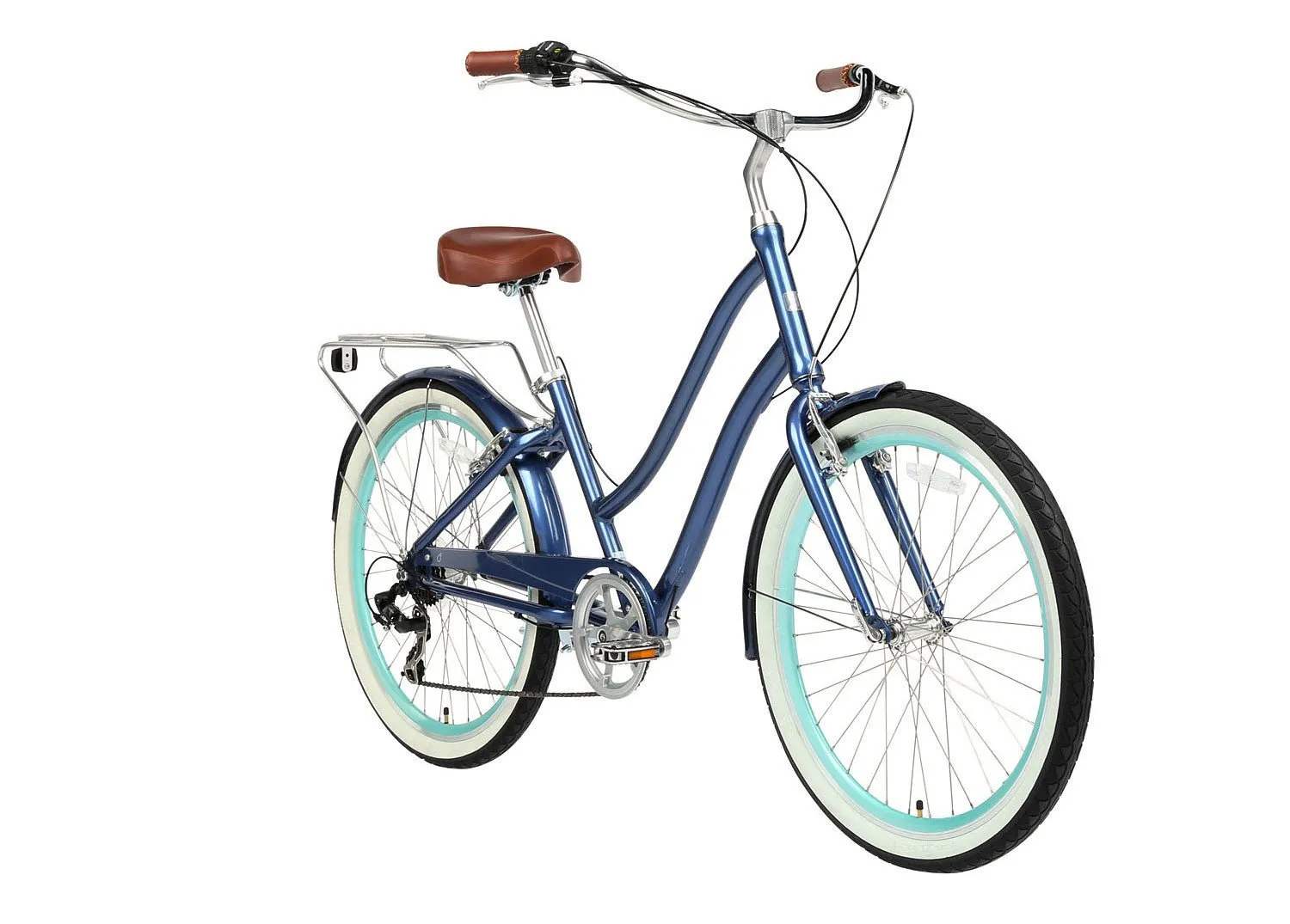 sixthreezero EVRYjourney Women's 24" 7 Speed Step-Through Touring Hybrid Bicycle