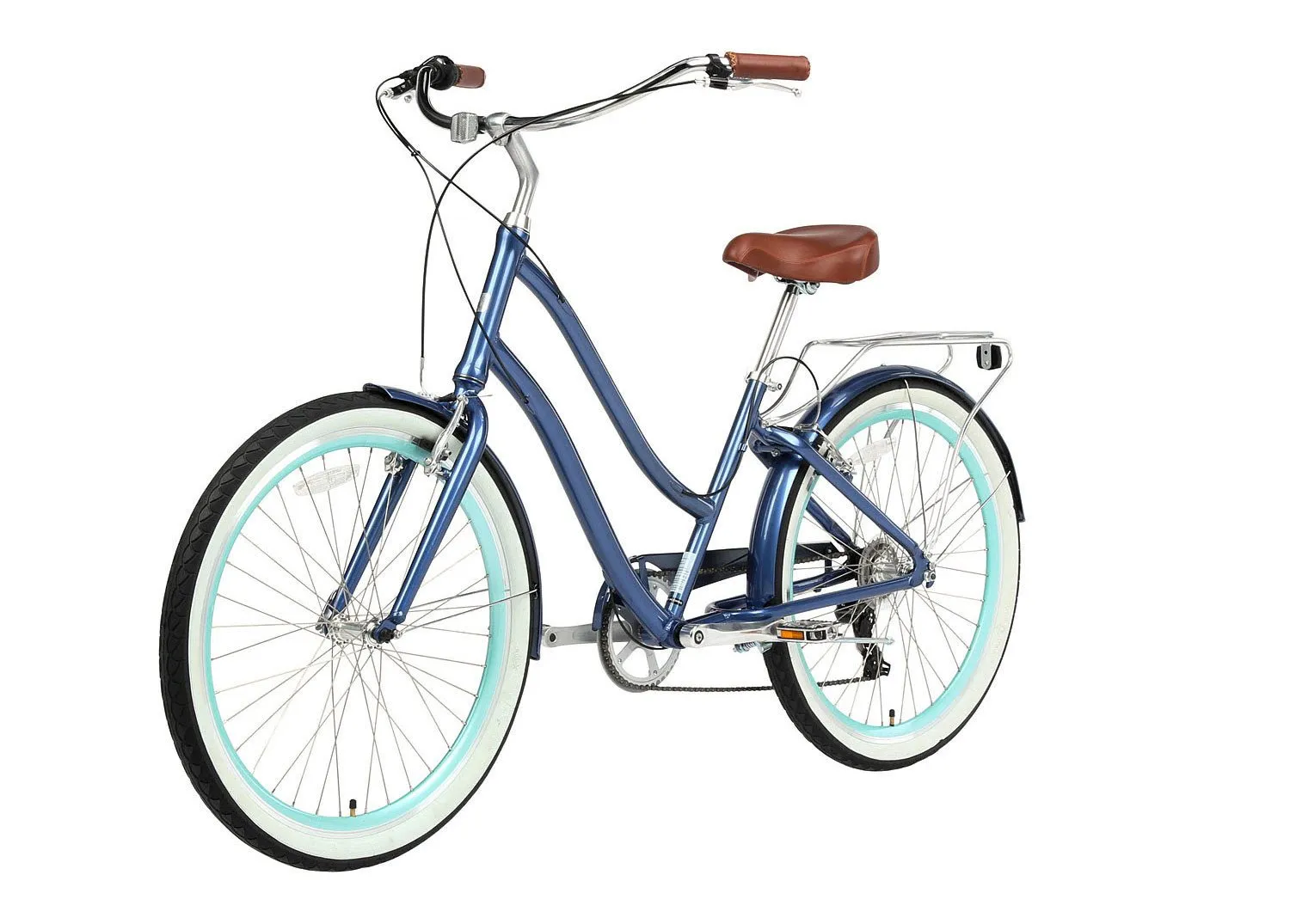 sixthreezero EVRYjourney Women's 24" 7 Speed Step-Through Touring Hybrid Bicycle