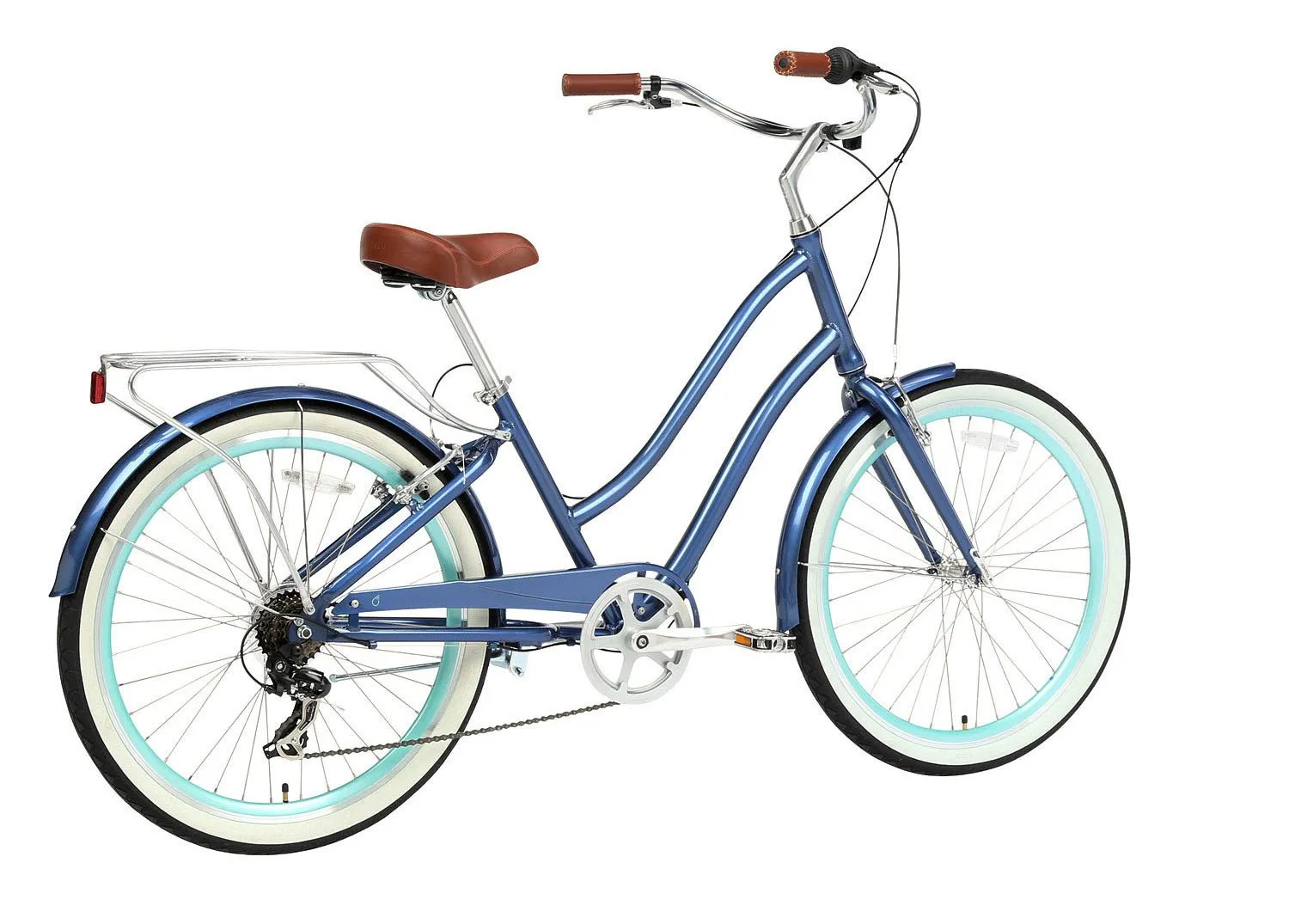sixthreezero EVRYjourney Women's 24" 7 Speed Step-Through Touring Hybrid Bicycle
