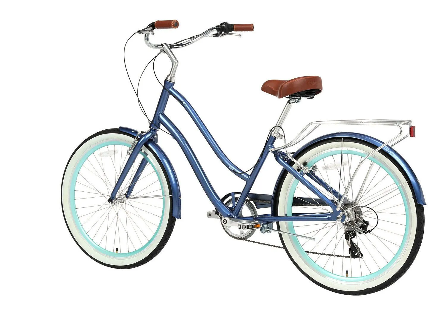 sixthreezero EVRYjourney Women's 24" 7 Speed Step-Through Touring Hybrid Bicycle