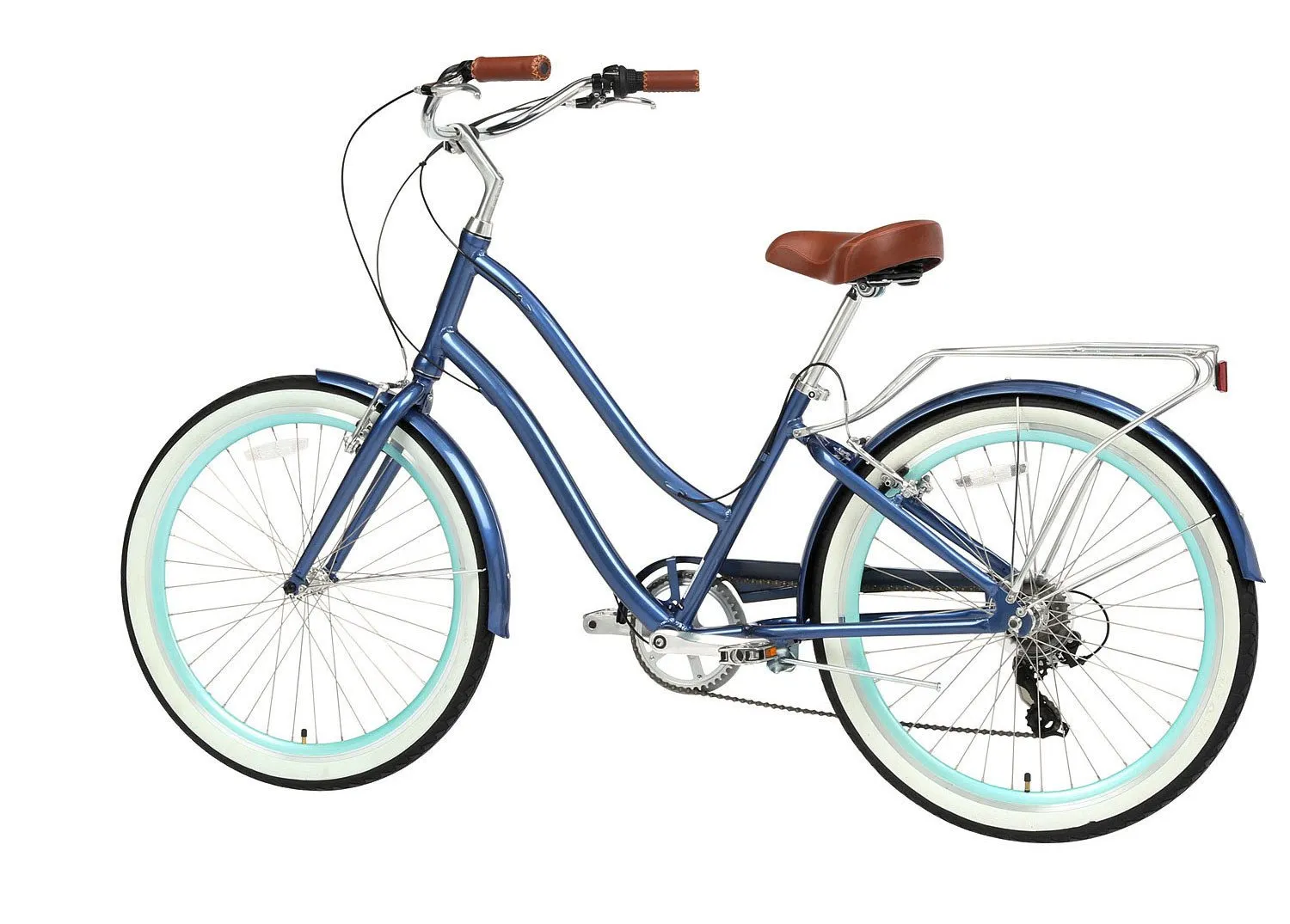 sixthreezero EVRYjourney Women's 24" 7 Speed Step-Through Touring Hybrid Bicycle