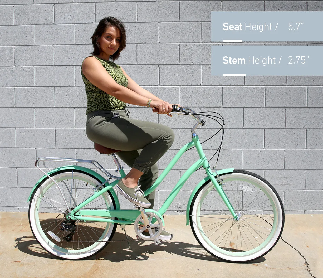 sixthreezero EVRYjourney Women's 26" 21 Speed Steel Step-Through Touring Hybrid Bicycle