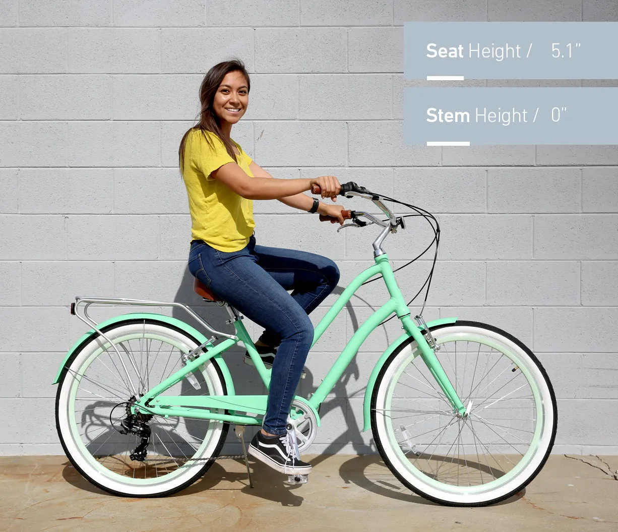 sixthreezero EVRYjourney Women's 26" 21 Speed Steel Step-Through Touring Hybrid Bicycle