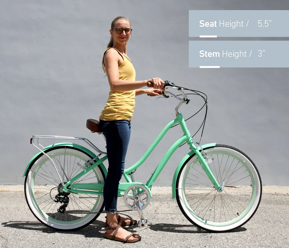 sixthreezero EVRYjourney Women's 26" 21 Speed Steel Step-Through Touring Hybrid Bicycle