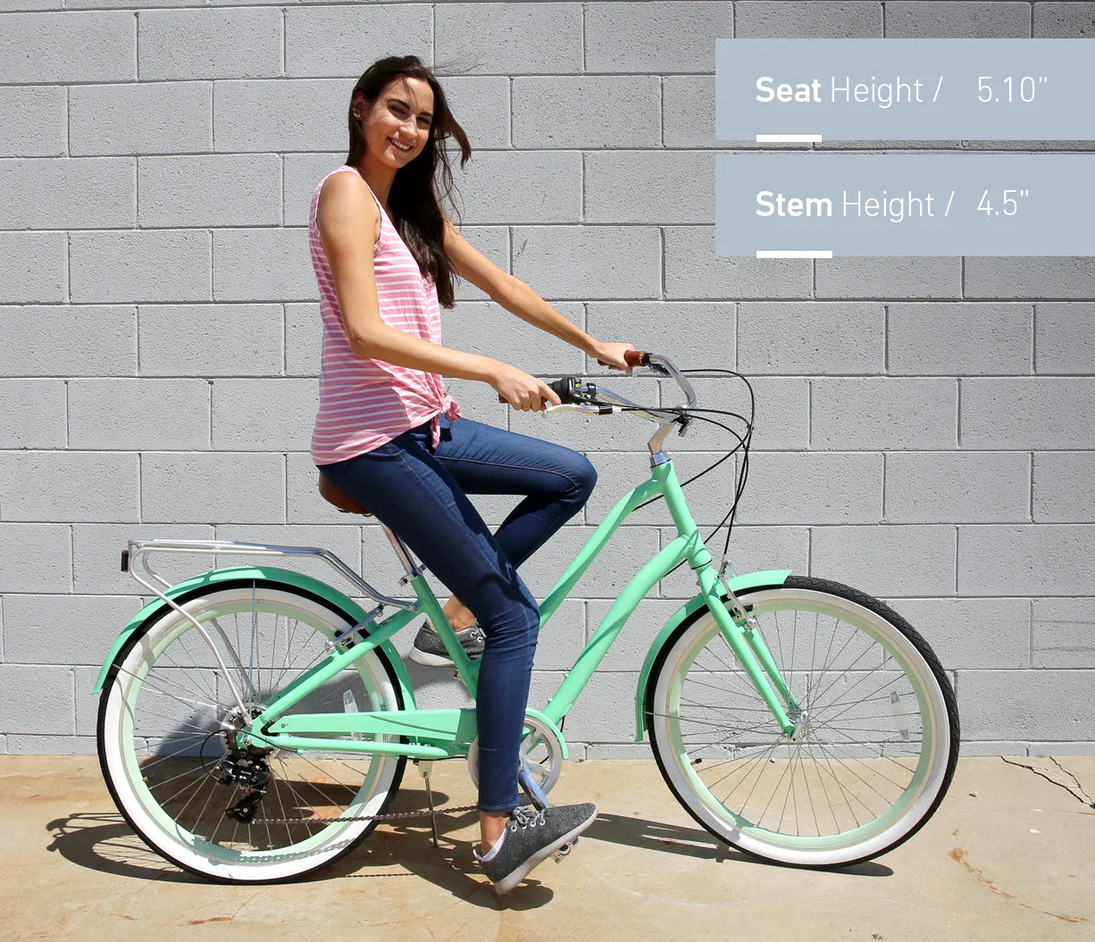 sixthreezero EVRYjourney Women's 26" 21 Speed Steel Step-Through Touring Hybrid Bicycle