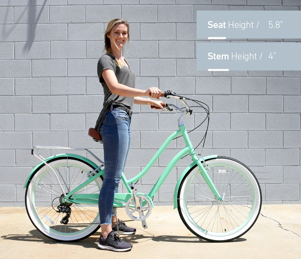 sixthreezero EVRYjourney Women's 26" 21 Speed Steel Step-Through Touring Hybrid Bicycle