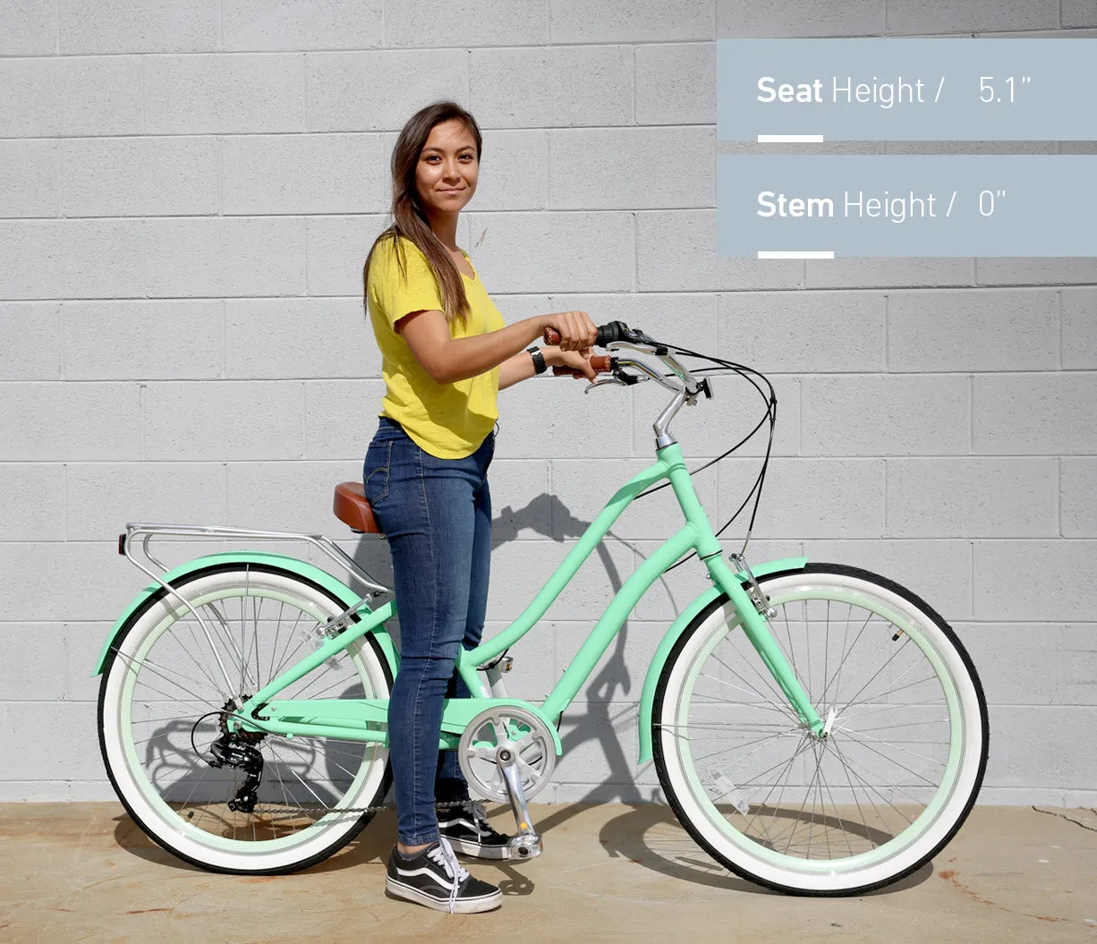 sixthreezero EVRYjourney Women's 26" 21 Speed Steel Step-Through Touring Hybrid Bicycle