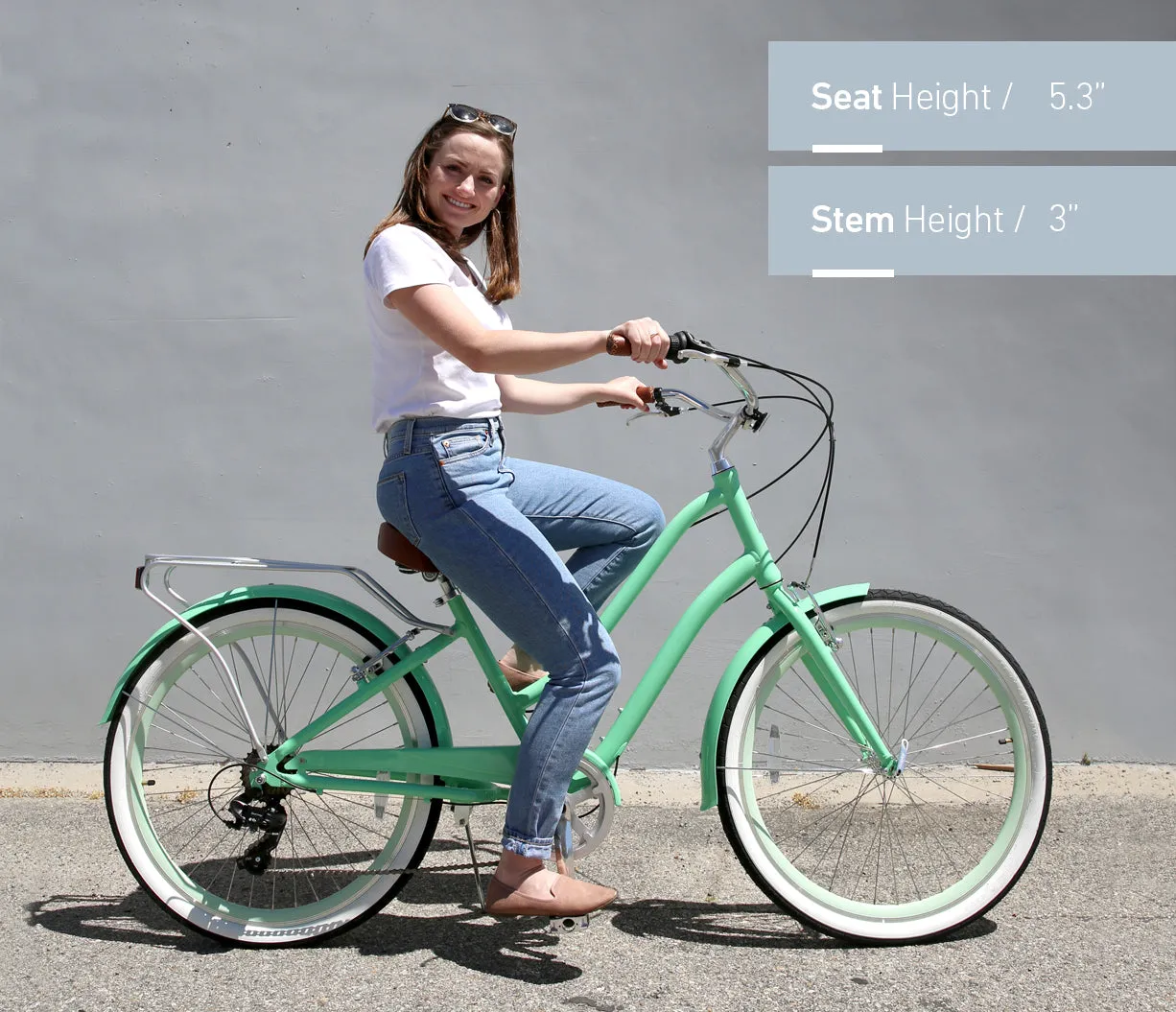 sixthreezero EVRYjourney Women's 26" 21 Speed Steel Step-Through Touring Hybrid Bicycle