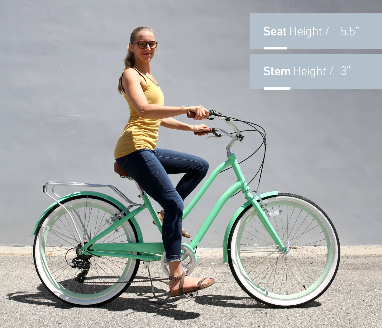 sixthreezero EVRYjourney Women's 26" 21 Speed Steel Step-Through Touring Hybrid Bicycle