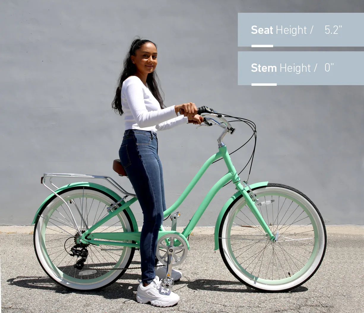 sixthreezero EVRYjourney Women's 26" 21 Speed Steel Step-Through Touring Hybrid Bicycle