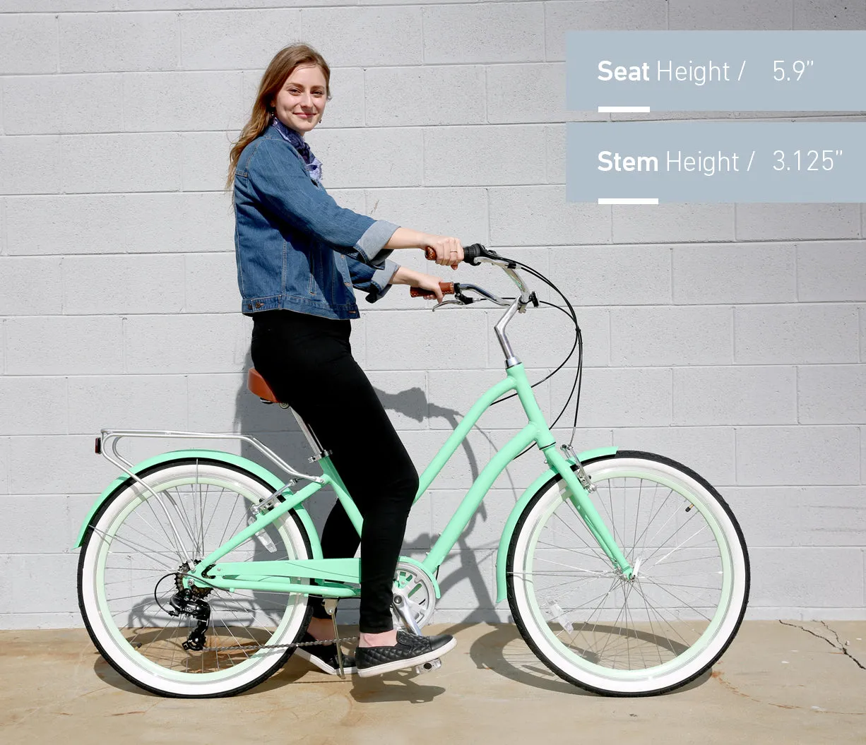 sixthreezero EVRYjourney Women's 26" 21 Speed Steel Step-Through Touring Hybrid Bicycle