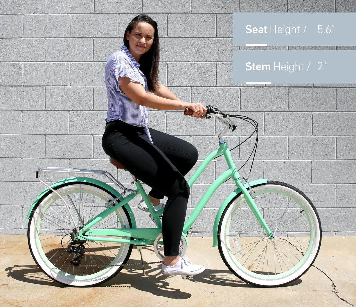 sixthreezero EVRYjourney Women's 26" 21 Speed Steel Step-Through Touring Hybrid Bicycle
