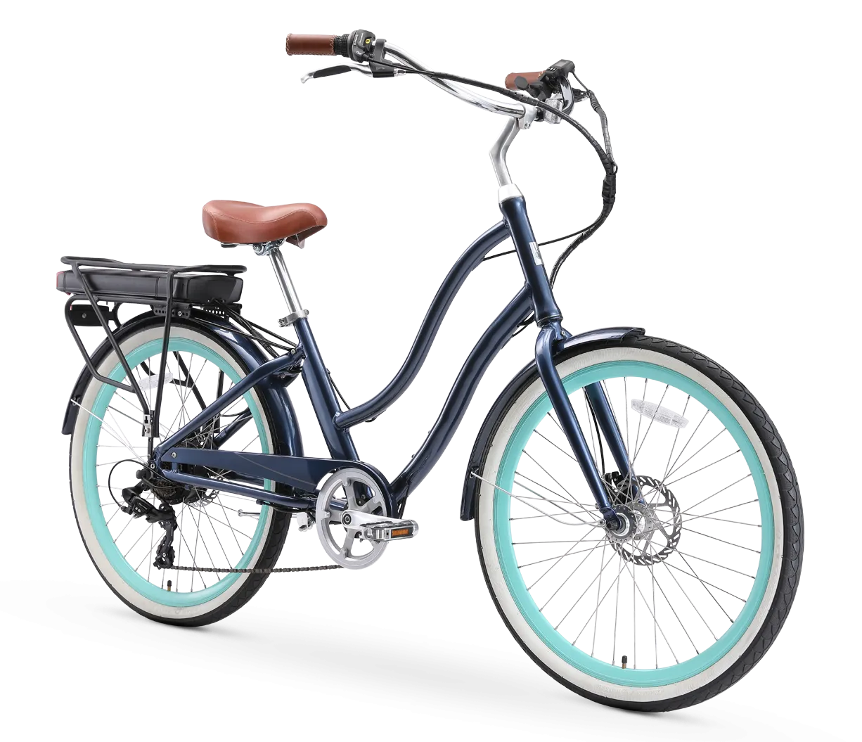 sixthreezero EVRYjourney Women's 26" 250W 7 Speed Electric Hybrid Bicycle