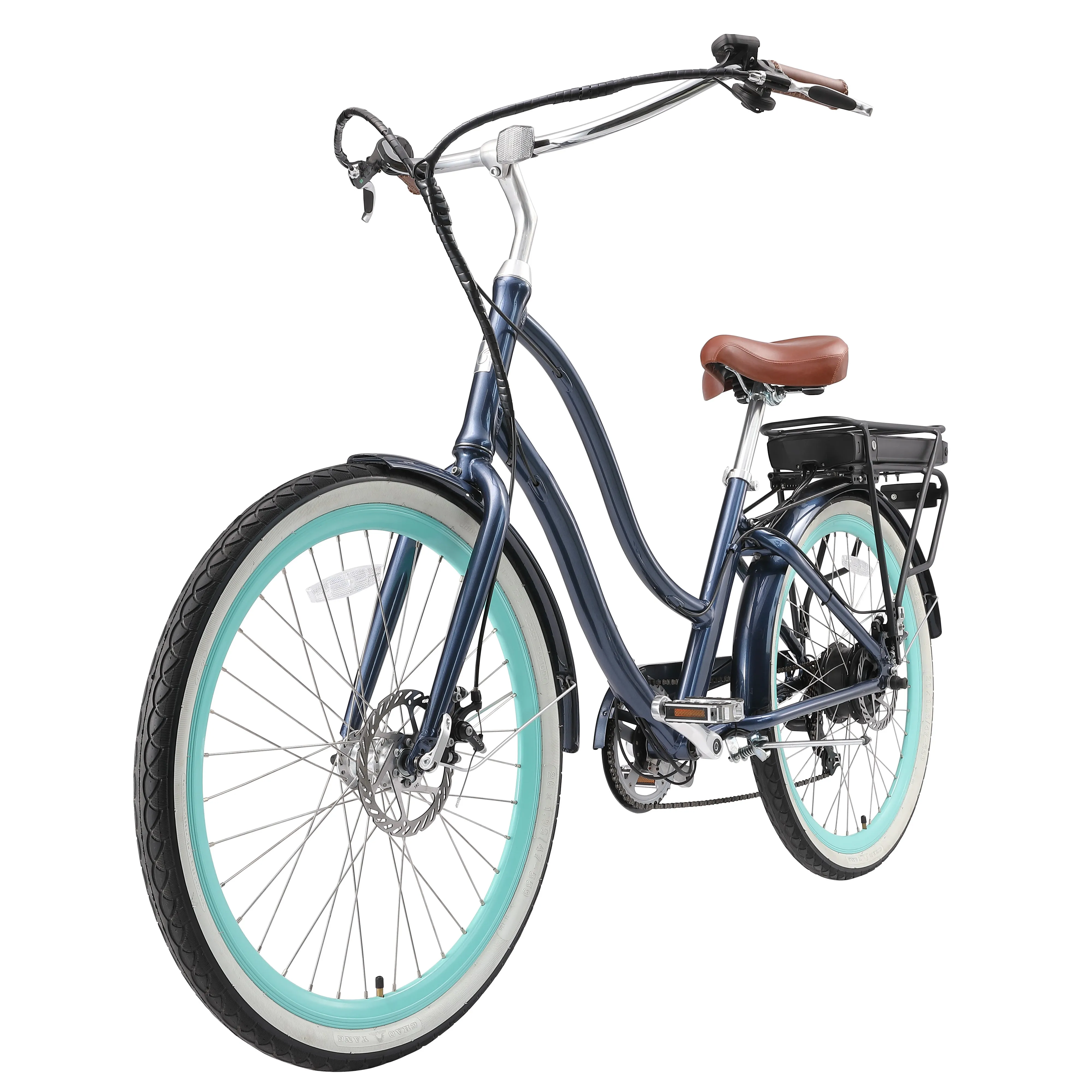 sixthreezero EVRYjourney Women's 26" 250W 7 Speed Electric Hybrid Bicycle