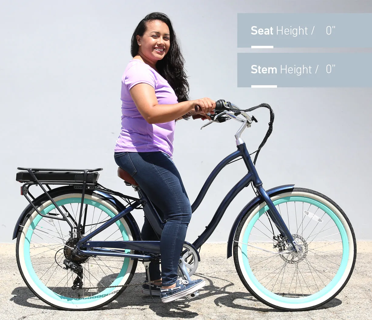 sixthreezero EVRYjourney Women's 26" 250W 7 Speed Electric Hybrid Bicycle