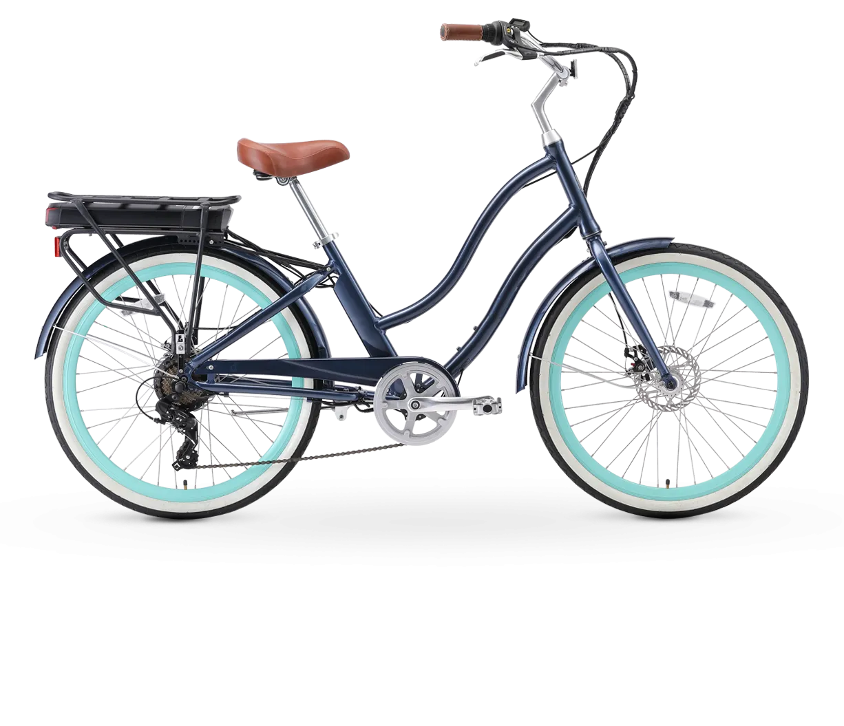 sixthreezero EVRYjourney Women's 26" 250W 7 Speed Electric Hybrid Bicycle