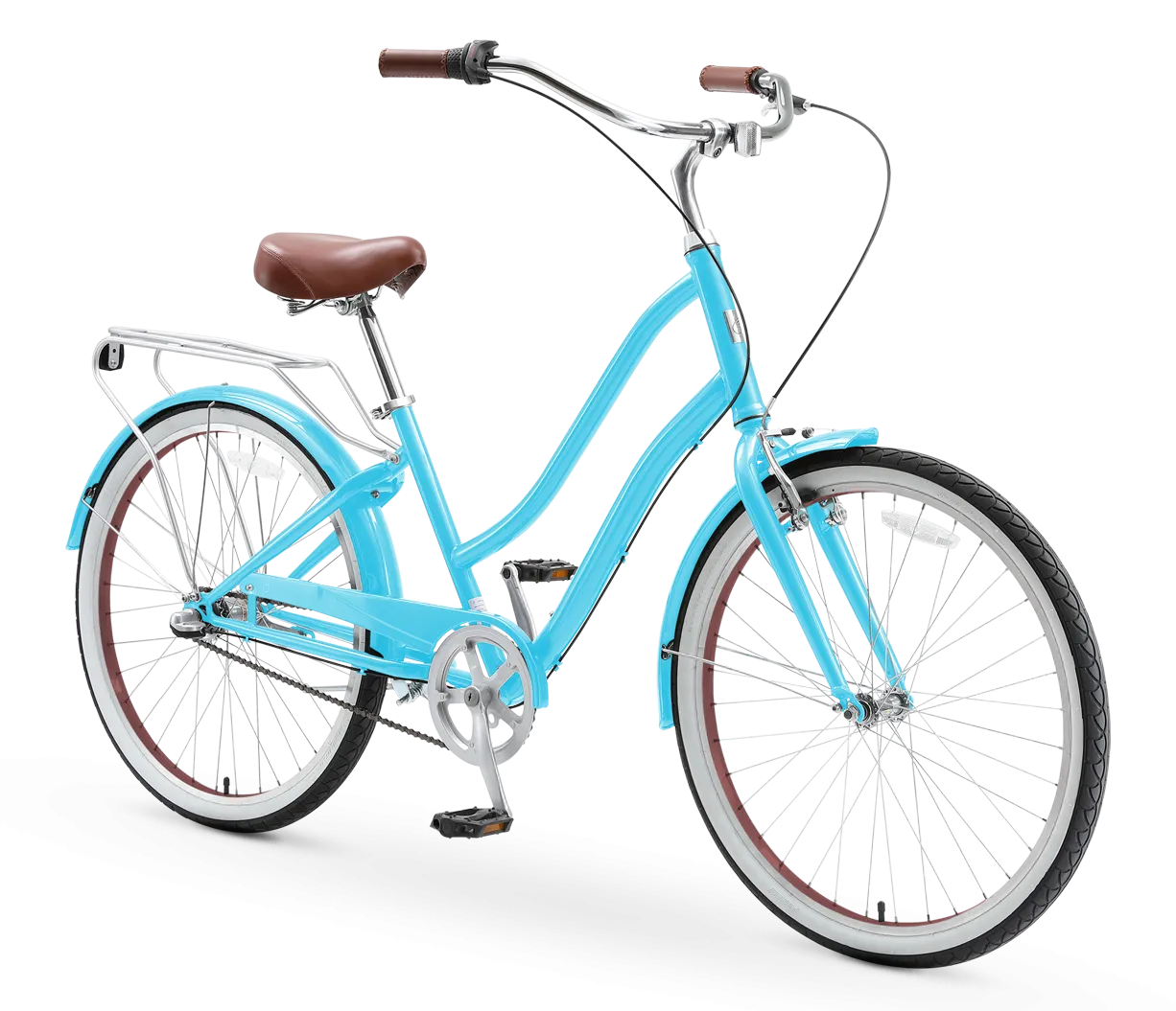 sixthreezero EVRYjourney Women's 26" 3 Speed Steel Step-Through Touring Hybrid Bicycle