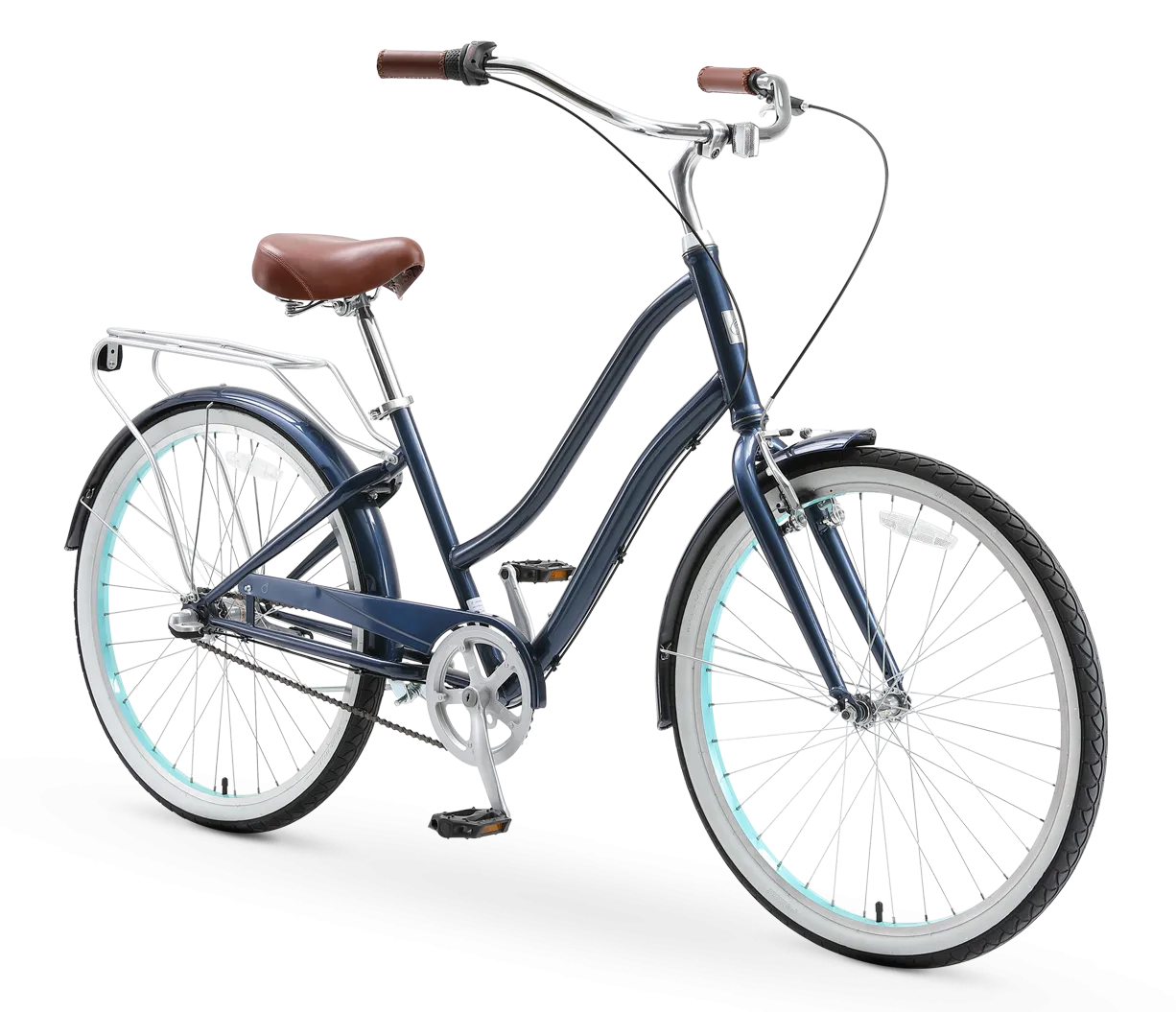 sixthreezero EVRYjourney Women's 26" 3 Speed Steel Step-Through Touring Hybrid Bicycle