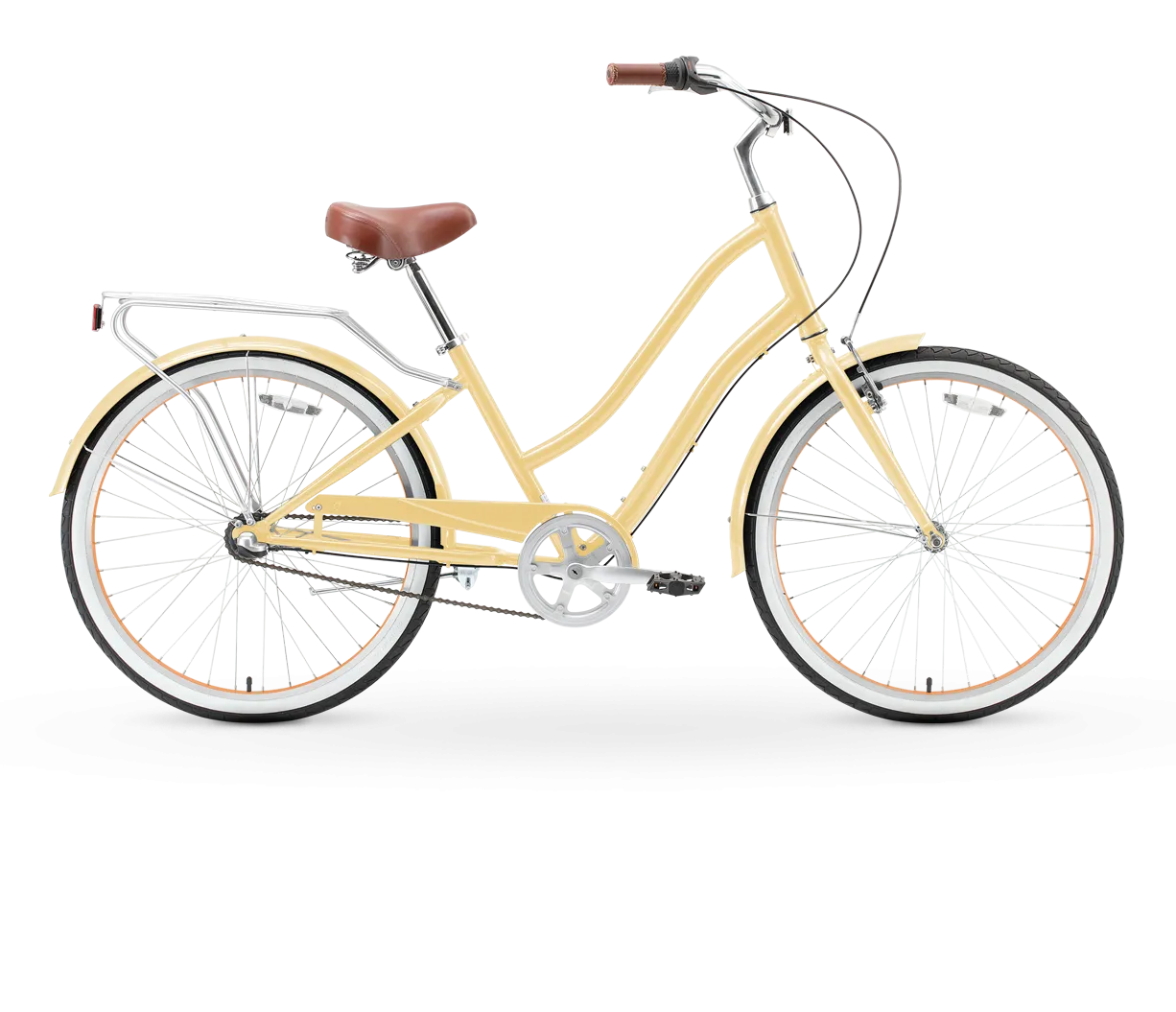 sixthreezero EVRYjourney Women's 26" 3 Speed Steel Step-Through Touring Hybrid Bicycle