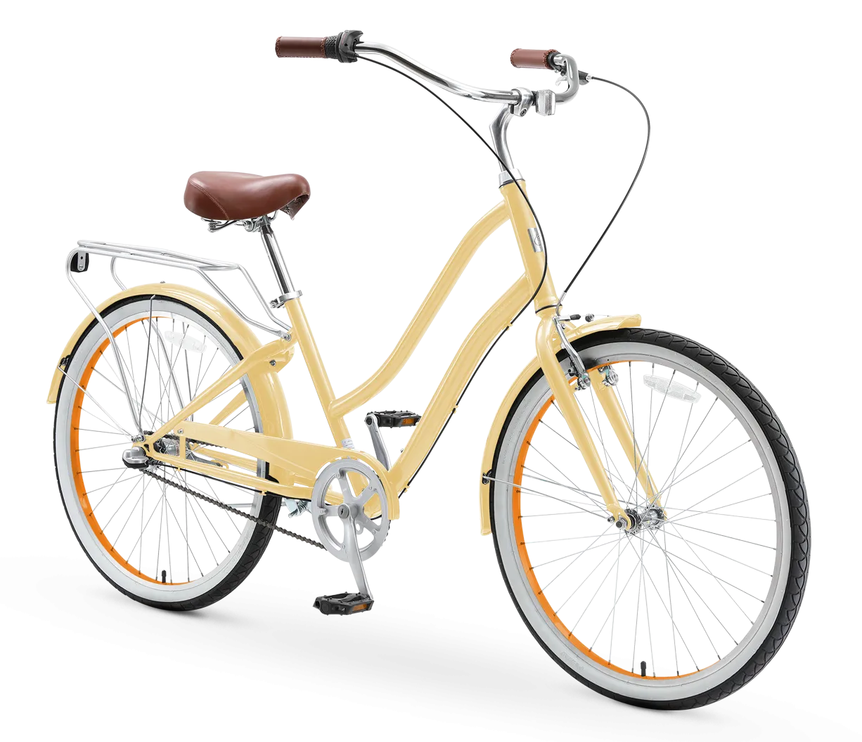 sixthreezero EVRYjourney Women's 26" 3 Speed Steel Step-Through Touring Hybrid Bicycle