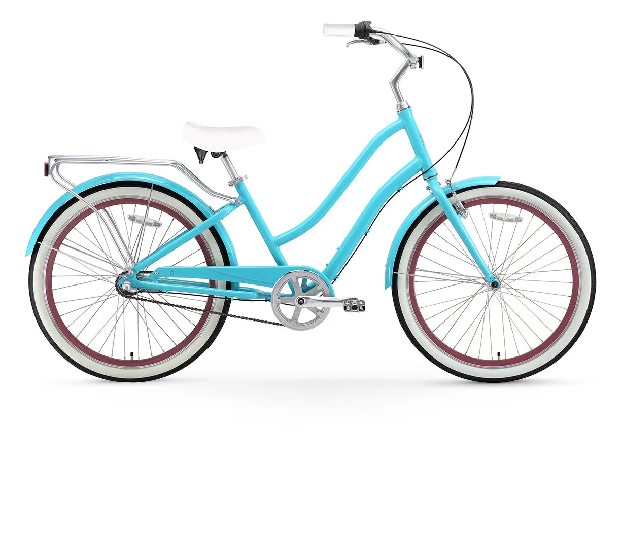 sixthreezero EVRYjourney Women's 26" 3 Speed Step-Through Touring Hybrid Bicycle