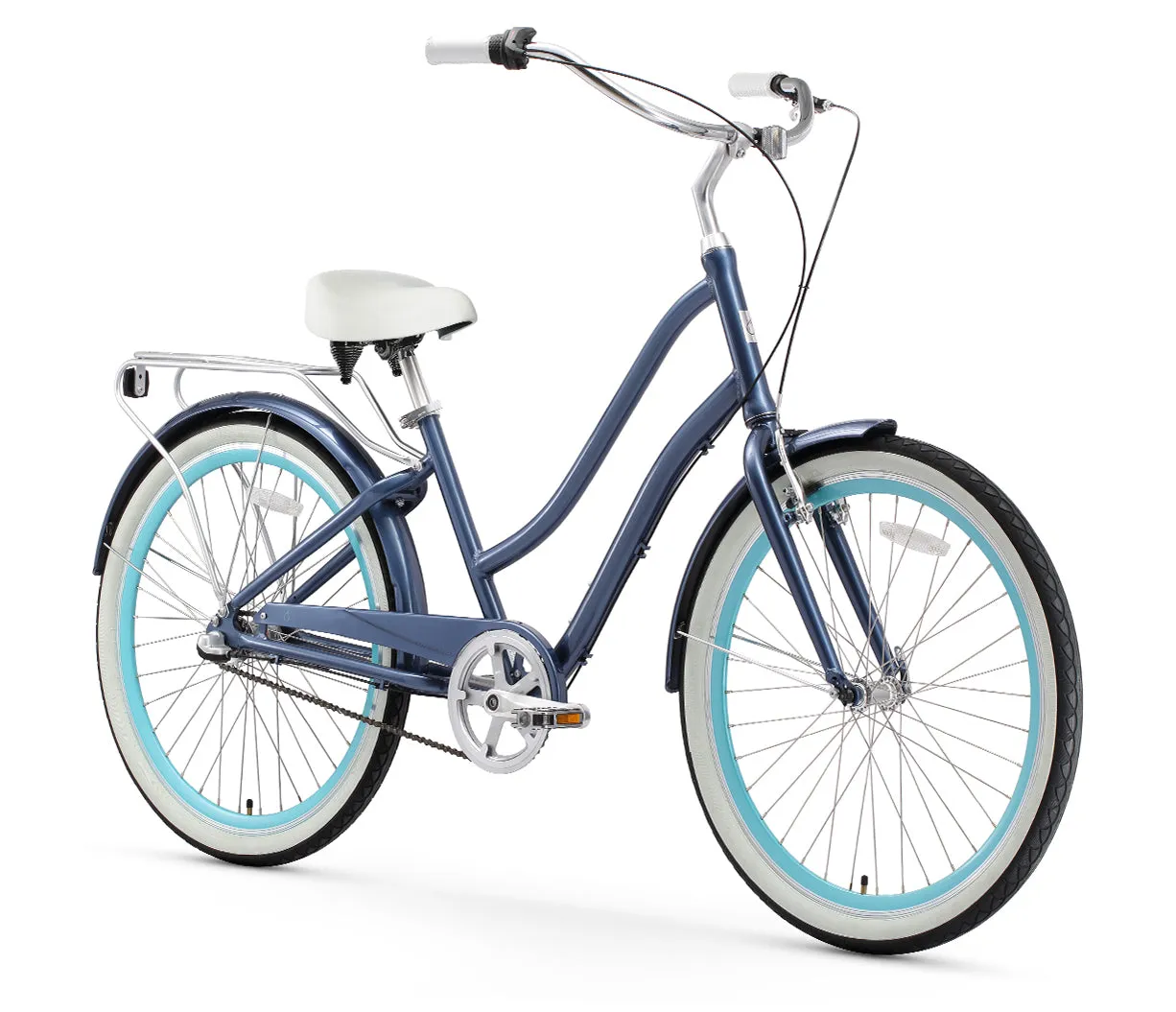 sixthreezero EVRYjourney Women's 26" 3 Speed Step-Through Touring Hybrid Bicycle