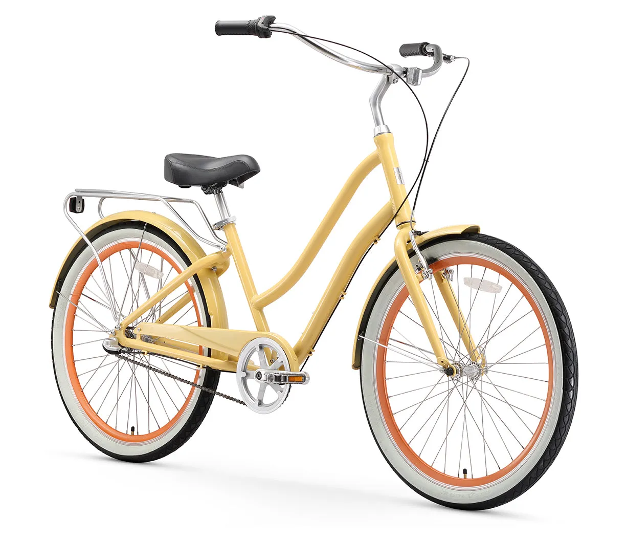 sixthreezero EVRYjourney Women's 26" 3 Speed Step-Through Touring Hybrid Bicycle