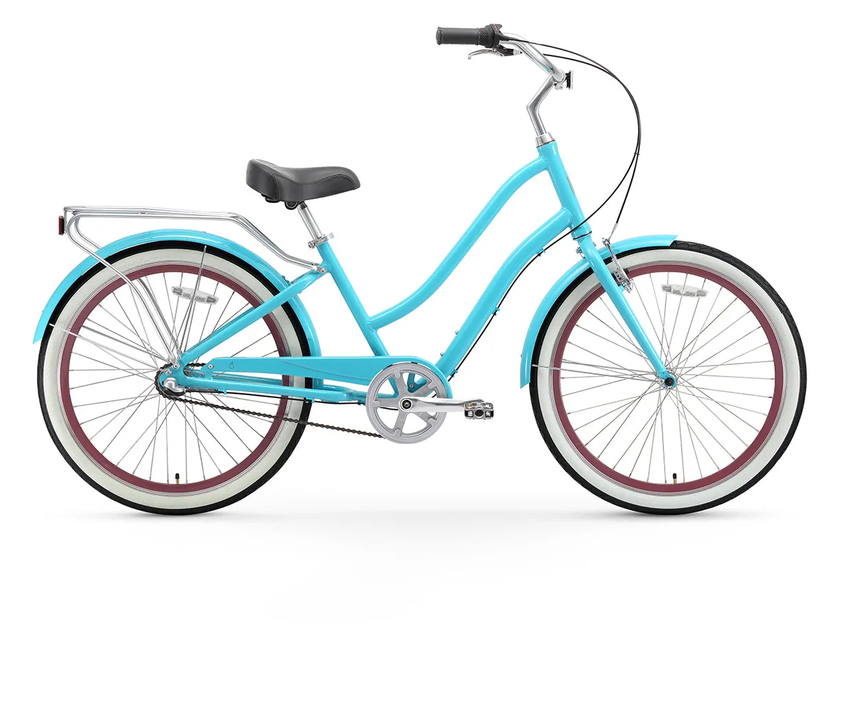 sixthreezero EVRYjourney Women's 26" 3 Speed Step-Through Touring Hybrid Bicycle