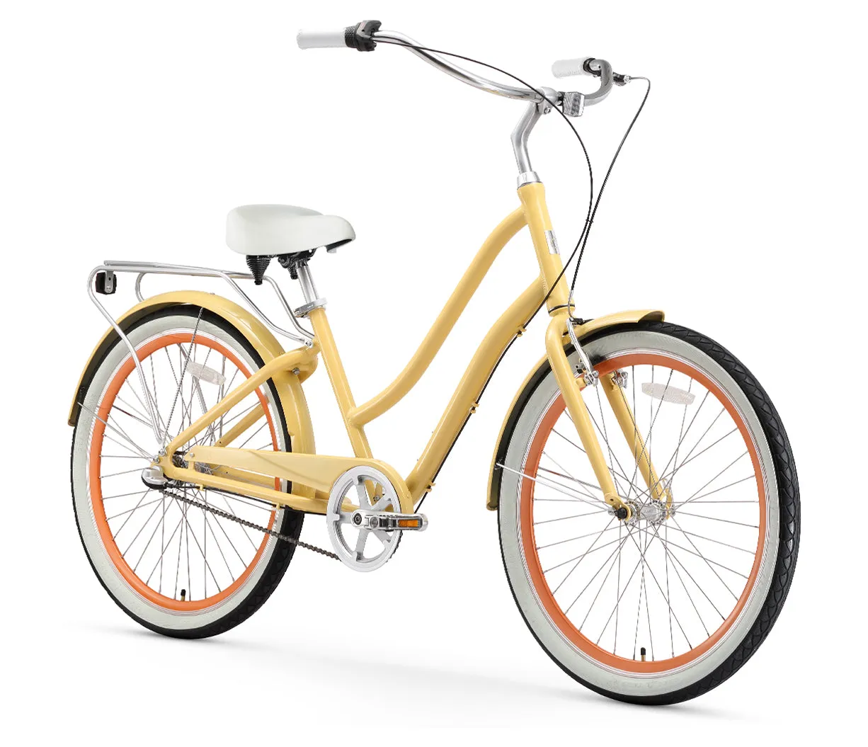sixthreezero EVRYjourney Women's 26" 3 Speed Step-Through Touring Hybrid Bicycle