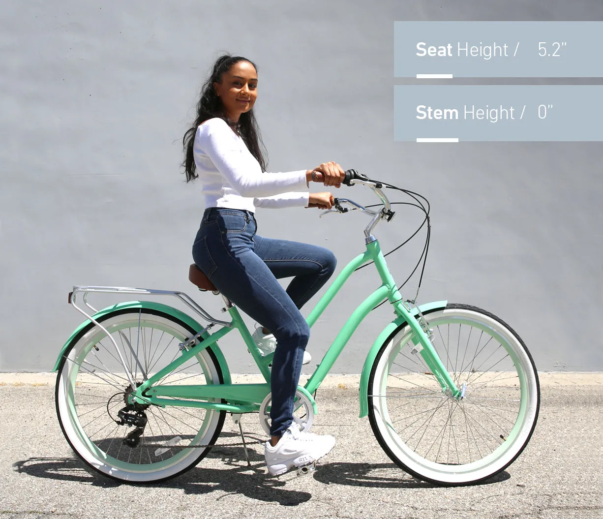 sixthreezero EVRYjourney Women's 26" 3 Speed Step-Through Touring Hybrid Bicycle