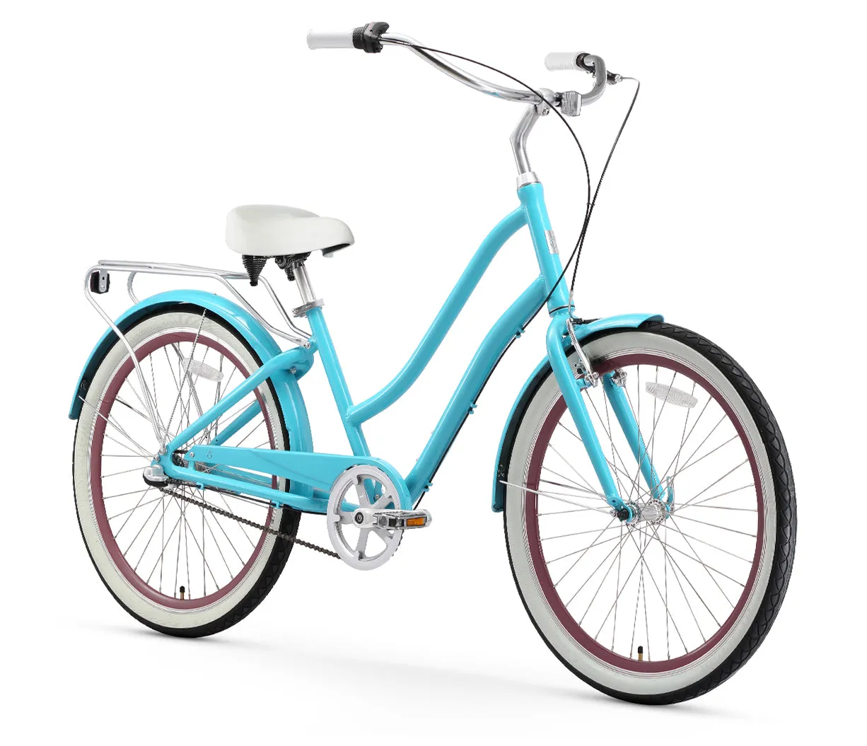 sixthreezero EVRYjourney Women's 26" 3 Speed Step-Through Touring Hybrid Bicycle