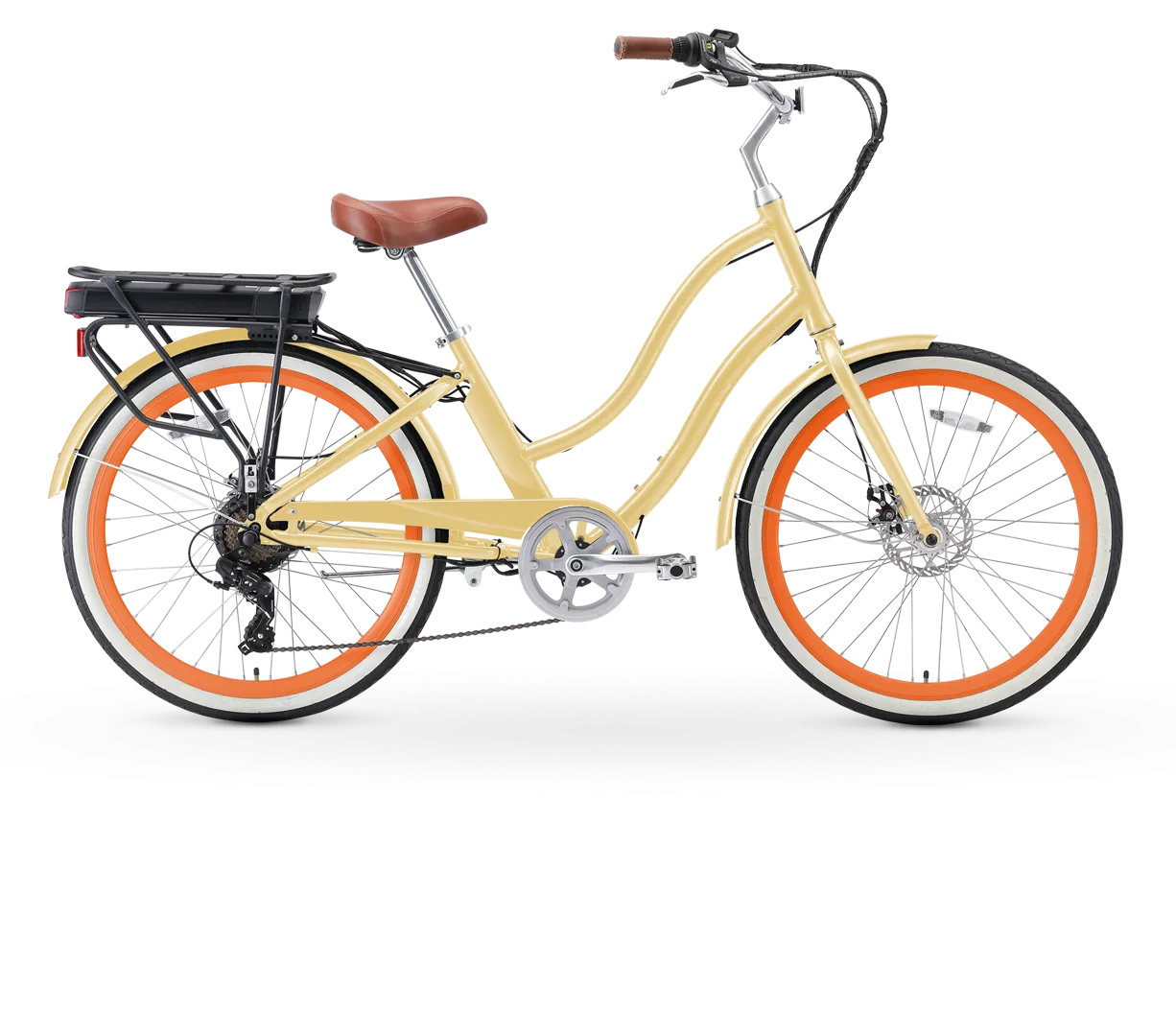 sixthreezero EVRYjourney Women's 26" 500W 7 Speed Electric Hybrid Bicycle