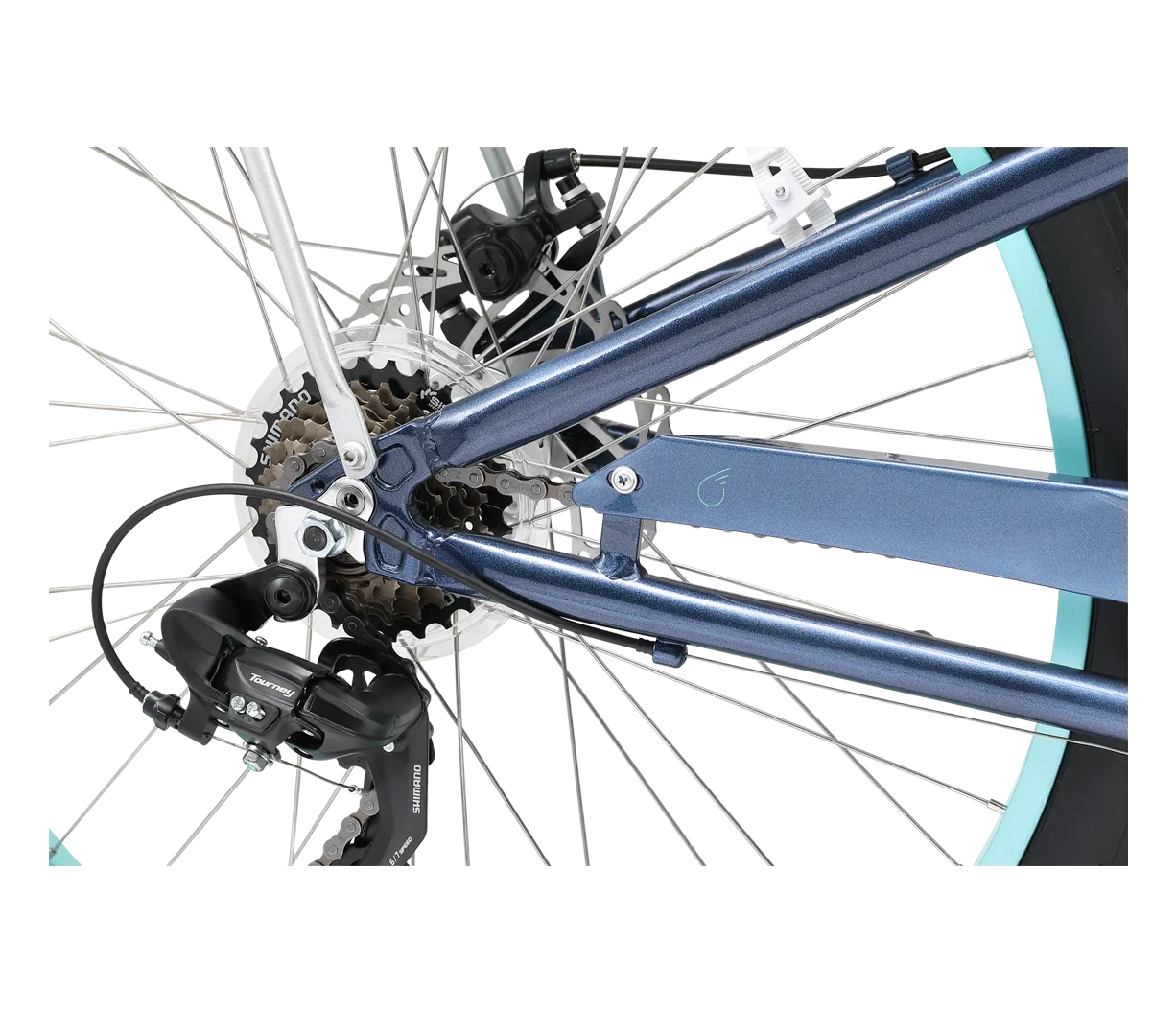 sixthreezero EVRYjourney Women's 26" FAT Tire 7-Speed Step-Through Touring Hybrid Bicycle